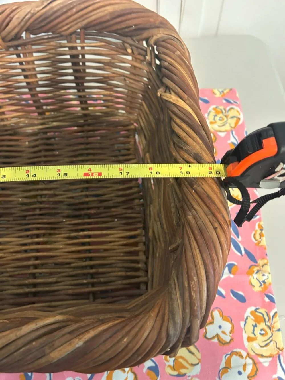Beautiful Hand Woven Brown Wicker Basket